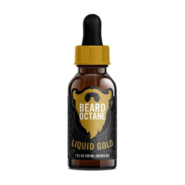 Aceite para barba Beard Octane Liquid Gold con aceite de argán, 30 ml, EE. UU.