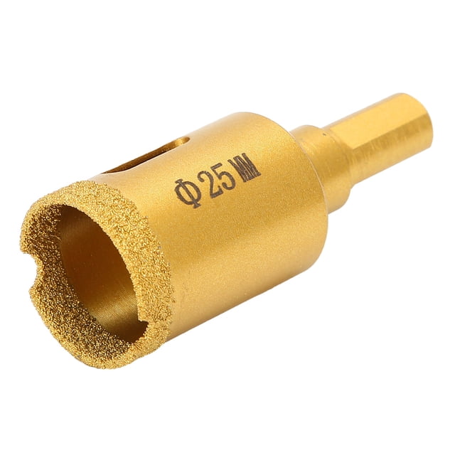 Brazed Diamond Hole Saw Drill Bit 25mm Ceramic Porcelain Tile Glass Granite Drill Bit