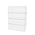 thumbnail image 1 of Displays2buy Acrylic Lucite 12" x 9 1/2" x 16" Countertop Display Case ShowCase Box Cabinet, 1 of 4