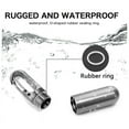 thumbnail image 2 of Small Pocket Pill Box Keychain,Portable Waterproof Pill Case Stainless Steel Travel Pill Container Keychain Pill Holder, 2 of 7