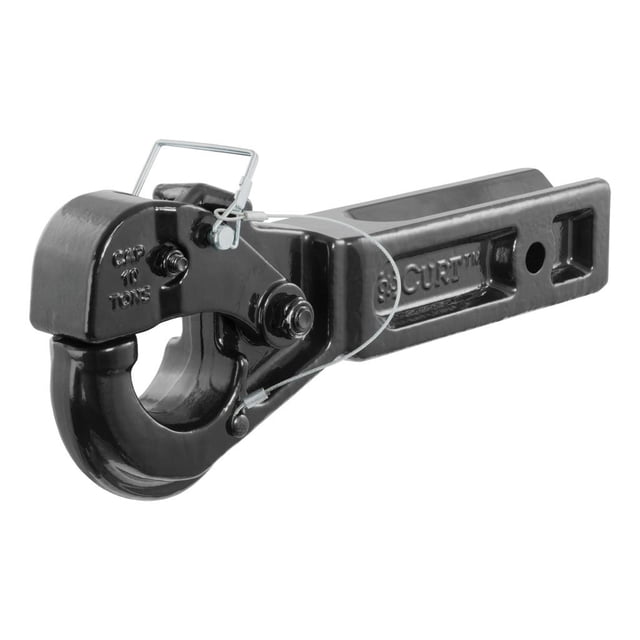 Gancho de luneta CURT 48010 de acero forjado para receptor de 6,4 cm