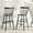 Navy, variant on Safavieh Galena Scandinavian Mid Back Wood Stools, Navy (Set of 2)
