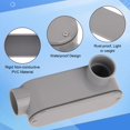 thumbnail image 4 of Cuerpo de conduit PVC CKVIHAV tipo LR de 1,5 pulgadas, paquete de 2, gris, 4 of 7