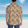 thumbnail image 6 of Xecao Mandala print Hawaiian shirt - a stylish short-sleeve button-down for men, perfect for casual beach and tropical outings., 6 of 9