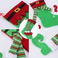 thumbnail image 4 of Christmas Stocking Home Decorations Gifts, Funny Elf Pattern Xmas Present Socks, 4 of 5