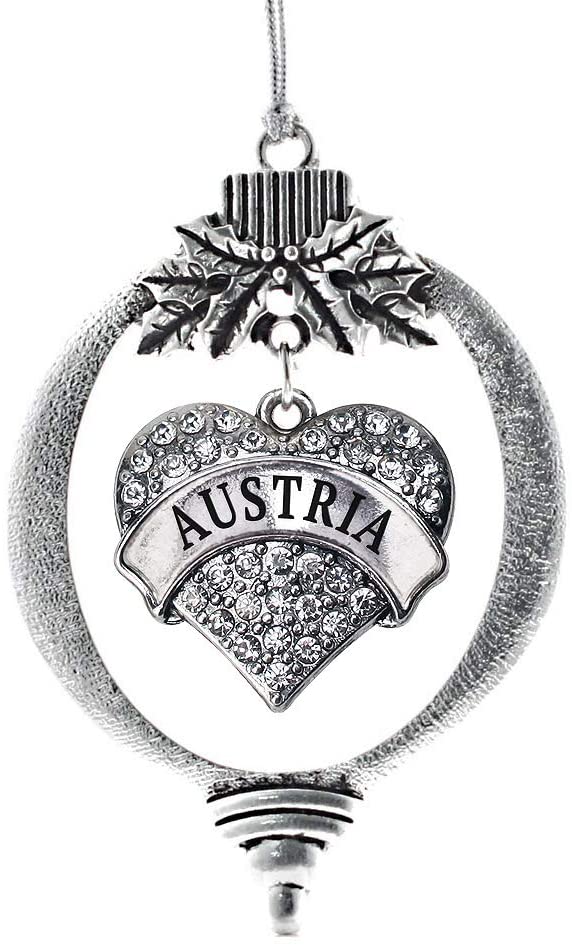 Inspired Silver Capoeira Charm Ornament - Sterling Silver Plated Square Ornament With Cubic Zirconia, Holiday Tree Decoration