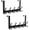Black, variant on PETGLE Over The Door Hooks for Hanging, Over The Door Hanger, Over The Door Towel Rack for Bathroom with 5 Triple Coat Hooks, Bathroom Towel Holder Towels Hanger (Black, 1 Pack)