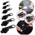 thumbnail image 2 of 6-pack Fixed Zipper Pullers - Zipper Slider Repair, Instant Zipper Set - Detachable Rescue Replacement Bag, 2 of 5