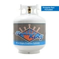 thumbnail image 3 of Flame King 20LB Empty Steel Propane Tank LP Cylinder w/ Type1 OPD Valve, for Grills & BBQs, 3 of 9