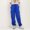 F-270Blue, variant on ZHOGXU Big Girls Boys Cargo Pants With Pockets Drawstring Elastic Waist Solid Color Loose Fit Comfortable Trousers For Outdoor Activities Blue 7-8 Years