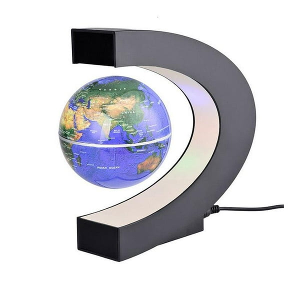 Magnetic Levitation Floating Globe LED World Map Novelty Night Light Electronic Antigravity Ball Lamp for Office Home Decoration