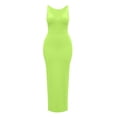 thumbnail image 6 of YgkuHd Women's Deep V Neck Sleeveless Bodycon Maxi Dress - Sexy Form Fitting Casual Long Dress for Party & Evening Wear (S-XXL), 6 of 7