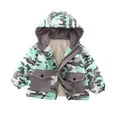 thumbnail image 2 of CSCHome Baby Kids Boys Winter Hood Cotton Coats，9M-6Y Newborn Thicken Warm Puffer Jacket Kids Waterproof Lightweight Zipper Toddler Autumn Winter Outerwear, 2 of 9
