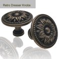 thumbnail image 2 of Perillas para gabinete M MIMHOOY vintage flor bronce, 8 piezas, 2 of 5