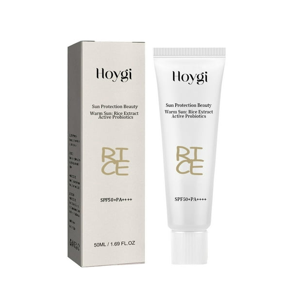 Clearance Hoygi Sun Protection Beauty Cream SPF 50+ PA++++ with Rice Extract and Active Probiotics, 50ml