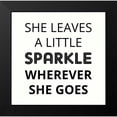 thumbnail image 2 of Z Studio 20x20 Black Modern Framed Museum Art Print Titled - She Leaves A Little Sparkle, 2 of 5