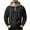 Black, variant on Sweatshirts for Men Hooded Quarter Zip Loose Pullover Winter Casual Patchwork Long Sleeve Sweatshirt with Pockets Daily Casual Athletic Wear