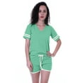 thumbnail image 1 of Moomaya Ensemble de Nuit Uni pour Femmes avec Shorts, Vêtements de Nuit en Coton, 2 Pcs Chemises de Nuit, 1 of 7