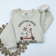 thumbnail image 2 of Christian Goose on the Loose Sweatshirt: Silly Goose Embroidered Sweatshirt, Inspirational Gift, Bible Verse Sweatshirt, 2 of 5