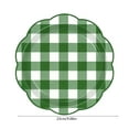 thumbnail image 3 of Gingham Paper Plates 50 Pieces Disposable Dinner Plate for Wedding Baby Shower Birthday Party 9 In Christmas Checkered Dessert Plate (Green), 3 of 6