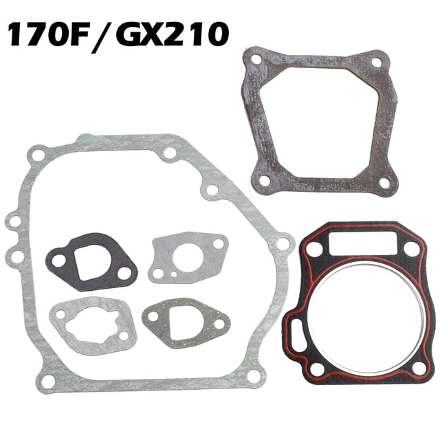 MYG Engine Gasket Set for GX160 GX200 168F/170F 2-3KW EnginePetrol Generator Trimmer