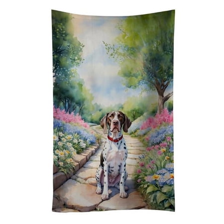 Pointer Spring Path Kitchen Towel 15 in x 25 in