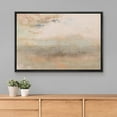 thumbnail image 2 of PixonSign Framed Canvas Print Wall Art Pastel Watercolor Tan Paint Landscape Nature Wilderness Illustrations Modern Art Decorative Minimal Rustic for Living Room, Bedroom, Office - 24"x36" Black, 2 of 5