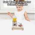 thumbnail image 4 of Visland 1 Set Science Models Handmade Eco-friendly Cultivate Interest Inspire Curiosity Stimulate Imagination Hands-on Ability Wood Salt Water Generator Physical Toys School Supply, 4 of 7
