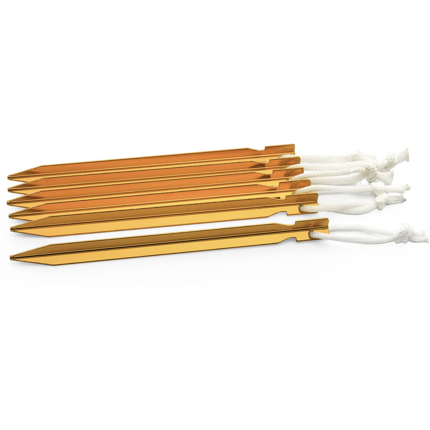 TENT STAKES, ALUM, 9IN ULTRALIGHT, COPPER, 6PK, BILINGUAL