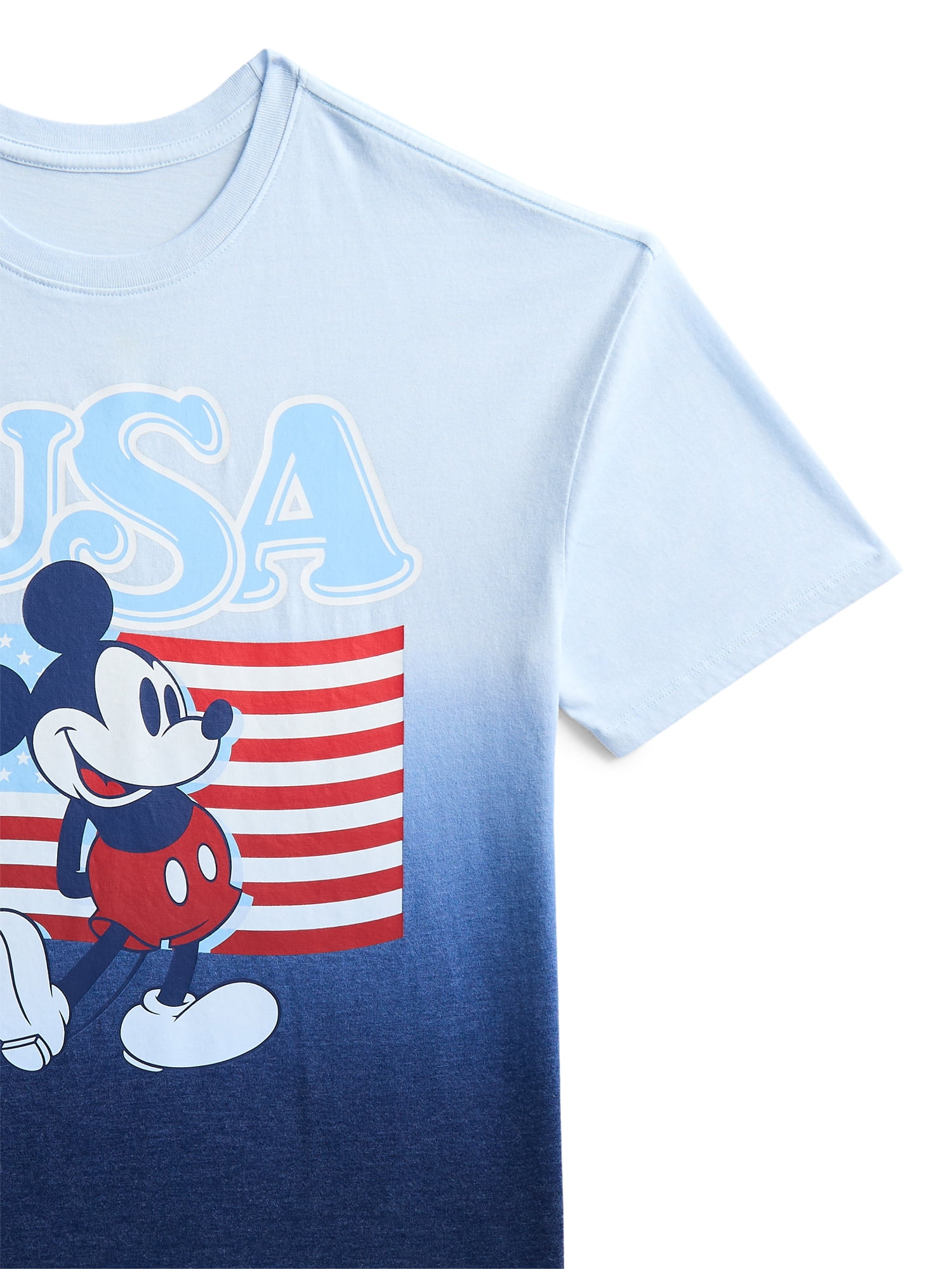 Disney Mickey Mouse Boys USA 76 Graphic Tee with Short Sleeves, Sizes 4-20