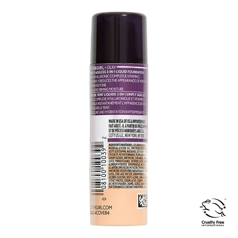 厚岸 NEW BORN FOUNDATIONS 3 COVERGIRL + OLAY Simply Ageless 3-in-1 Liquid Foundation
