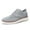 Grey, variant on Men's Breathable On Casual Shoes Comfortable Flat Sole Sneakers For Daily Wear With Jeans Shorts Pants Spring Summer Fall 7.5 Grey