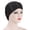 Black, variant on Women Solid Color Nail Bead Indian Hat Muslim Ruffle Chemo Hat Beanie Wrap Cap Summer Headscarf Hat Muslim Base Hat for Women