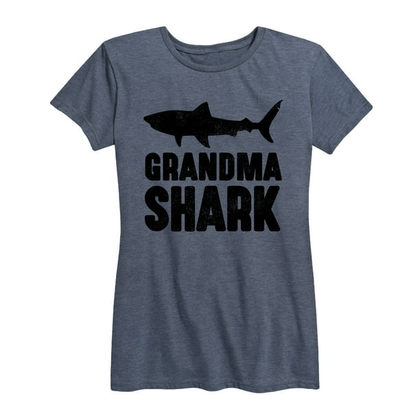 Short Sleeve Graphic T Shirt, Grandma Shark Bar Stools