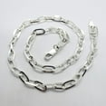 thumbnail image 4 of 925 Sterling Silver Paperclip Necklace Bracelet Chain 5.5mm, 4 of 8