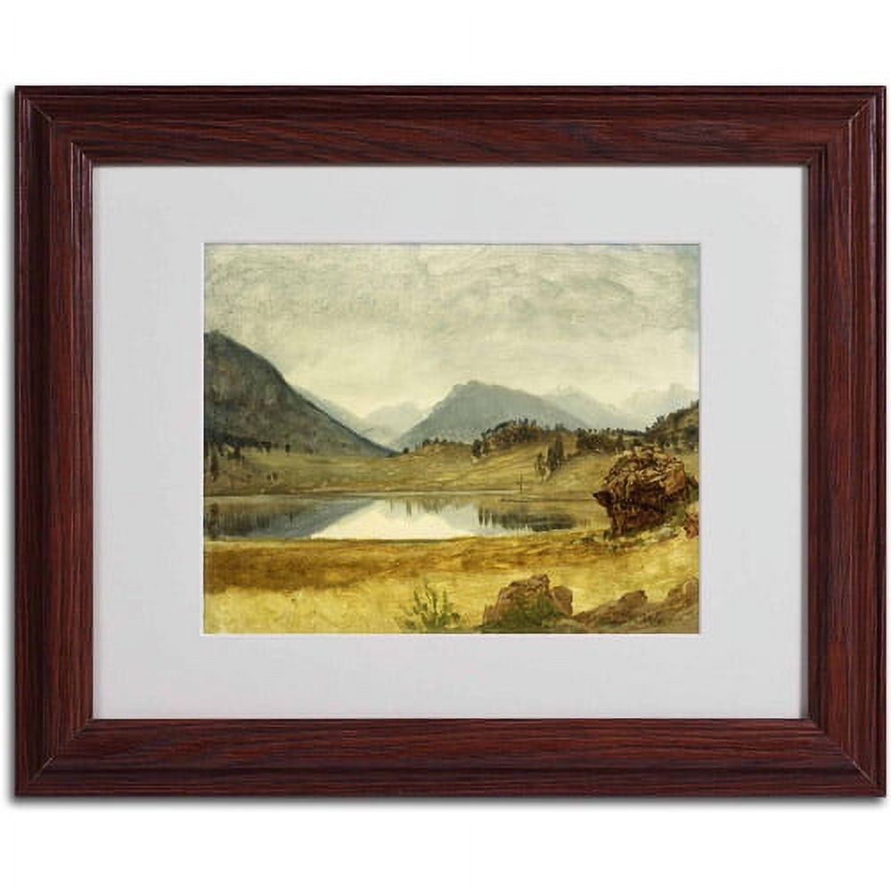 Trademark Fine Art "Wind River Country" Canvas Art by Albert Bierstadt, Wood Frame