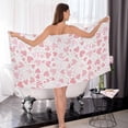 thumbnail image 7 of Heart Love Pattern Towels Highly Absorbent Cotton Towels Set of 2, Premium Spa & Hotel Quality Quick Dry Towel Set 54 x 27 Inches Bathroom Towels, 7 of 7