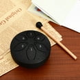 thumbnail image 2 of 1 Set Round Rain Drum in Black Color 3 Inches for Indoor and Outdoor Use, 2 of 9