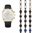 thumbnail image 4 of NovaStitch Watches for Men Ultra Thin Large Face Casual Day Watch Leather Band Japan Quartz Movement Analog Display Fashion Daily Wear Gift for Men, 4 of 7