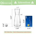 thumbnail image 2 of Juego de 12 flores transparentes con forma de capullo de vidrio para centros de mesa, Jarrón Glasseam, 2 of 6