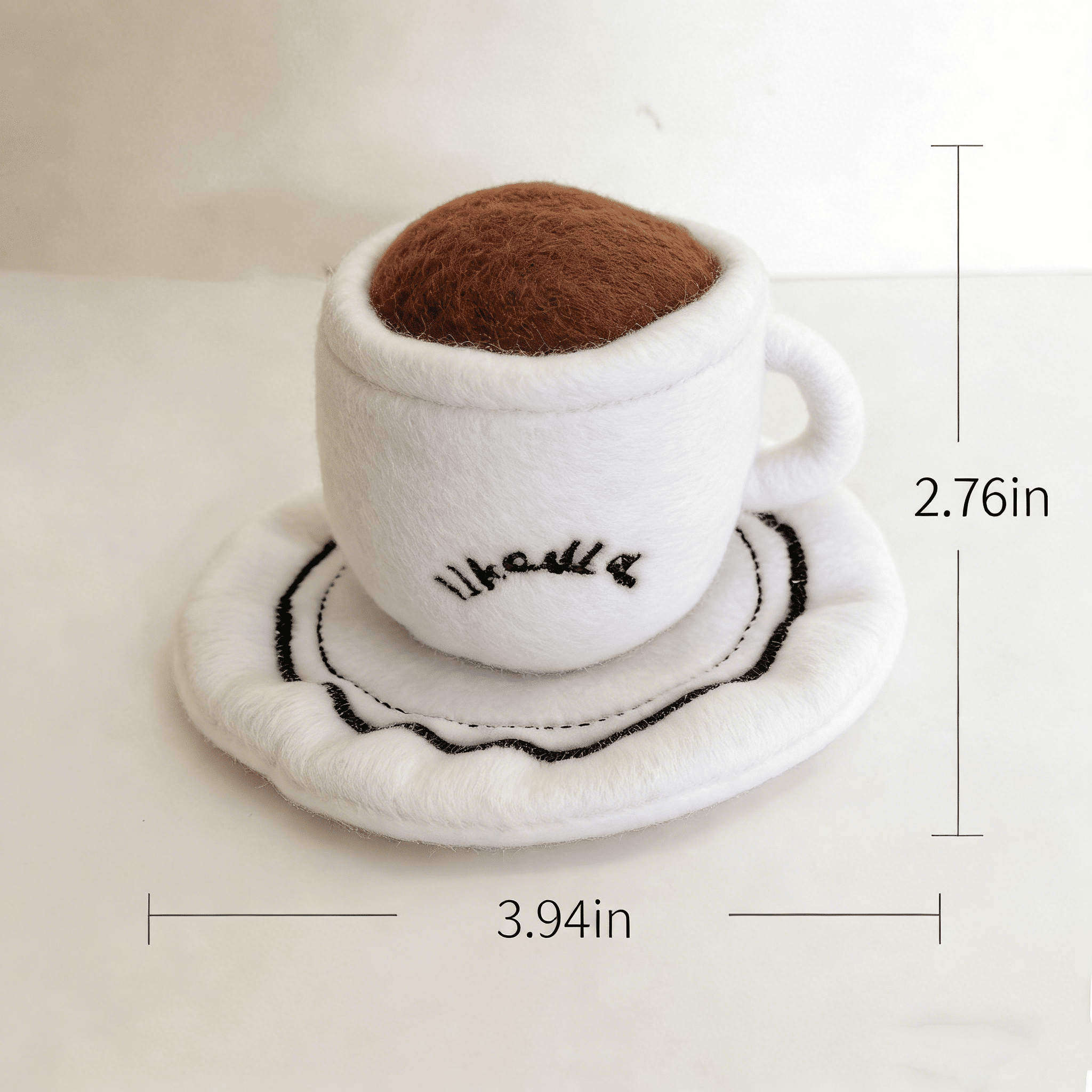 Interactive Snuffle Dog Toy Set, Plush Squeaky Pretzel & Coffee Cup with Hidden Treat Pocket, Mental Stimulation Puzzle Toy for Small to Medium Dogs, Machine Washable