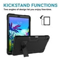 thumbnail image 6 of Goldcherry for LG G Pad 5 Tablet Case, Kids Friendly Heavy Duty Shockproof Dropproof Hybrid Rugged Armor with Kickstand Full Body Protective Case for LG G Pad 5 10.1 inch(Black/Black), 6 of 6