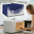 thumbnail image 3 of FOR U DESIGNS Reindeer Snowflake Pattern Microwave Oven Dust Cover Stain Resistant Lid for Air Fryer Toaster Oven Dust-Proof Kitchen Appliance Covers Christmas Decor, 18.25 x 14.5 x 11 inches-S, 3 of 8