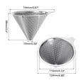 thumbnail image 2 of Uxcell Pour Over Coffee Dripper 600 Mesh 124mm Diameter Coffee Cone Filter Maker Stainless Steel for 3-4 cup, 2 of 6
