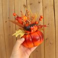 thumbnail image 4 of Blukids Mini Artificial Pumpkin for Spring Decoration,Faux Fall Flowers,Artificial Flowers for Home Halloween Thanksgiving Table Centepieces, Fall Outdoor Indoor Decorations(red), 4 of 6