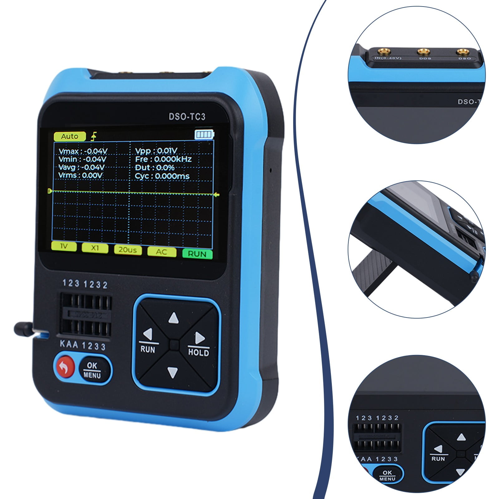 Dreamhall Advanced Dso Tc3 Multifunctional Device Combining A Digital Oscilloscope Transistor Tester and Signal Generator,STANDARD