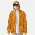 thumbnail image 2 of Saiise Fall Cute Simple Scarecrow Pattern Sun Protection Hoodie for Men and Women, Lightweight Quick-Dry Windproof with Hood and Zip-3X-Large, 2 of 7