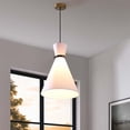 thumbnail image 3 of Lámpara colgante Modway Starlight de latón satinado blanco de 1 luz, 3 of 8