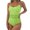 Green, variant on Vedolay Womens Plus Size Swimsuit Women's Floral Print Spaghetti Strap Bikini Bathing Suit 2 Piece Swimsuits,Pink L