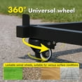 thumbnail image 4 of Advwin Folding Chair Storage Cart, 800 lbs Heavy-Duty Dual-Layer Rack for 84 Chairs / 12 Tables + 42 Chairs, Chair Organizer Trolley with Dust Cover & Straps for Events, Schools or Garages, 4 of 11